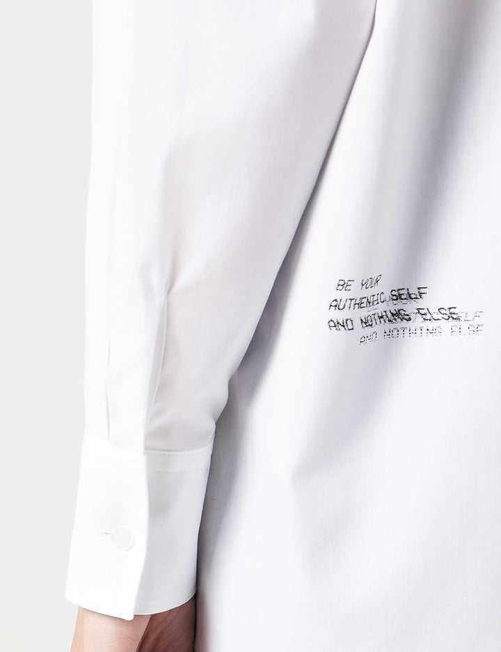 HUGO Damen Evey Bluse 46 White100, 46 White100