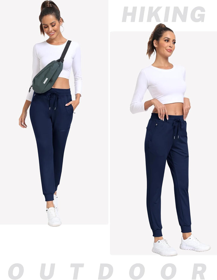 MoFiz Jogginghose Damen Thermohose Mikrofleece Sporthose Atmungsaktiv Waterproof Sweatpants mit Reis