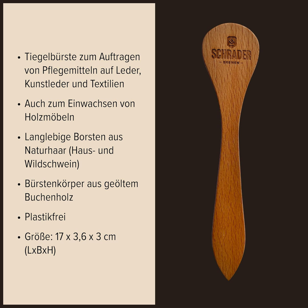 SCHRADER Wanderstiefel Pflegeset - Lederpflege für strapazierte Lederschuhe - Lederfett sorgt für wa