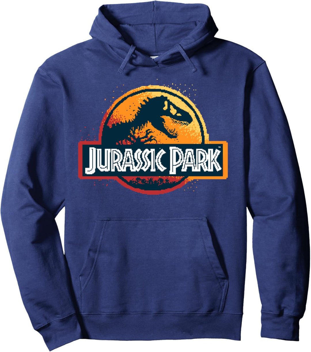 Jurassic Park Pixel Art Logo Pullover Hoodie