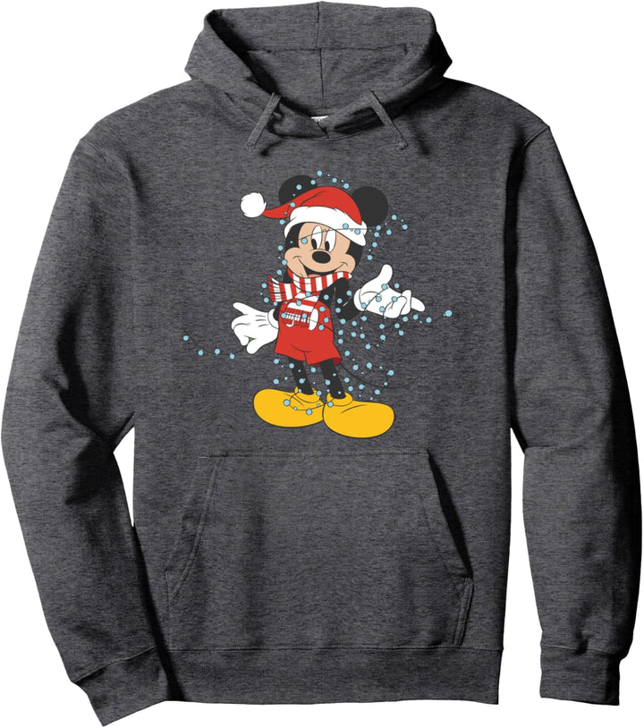 Disney Mickey Mouse Christmas Lights Pullover Hoodie