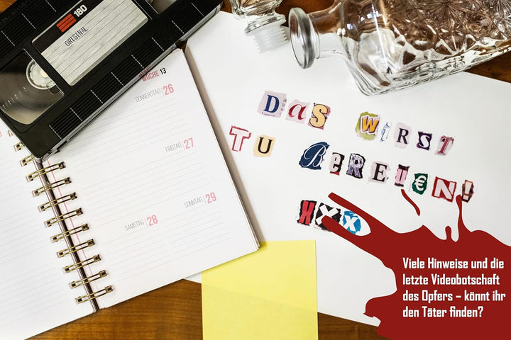 JAWAonline Crime Makers Detektiv Spiel - Rätselbuch Mord in der Villa Dornbirn - Escape Room Spiel -