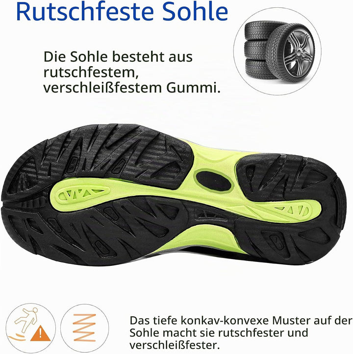 ZYLDK Herren Sandalen Leder Strand Trekkingsandalen Outdoorschuhe Sommer Wanderschuhe Männer Sport-O