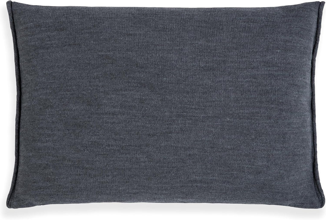 KNIT FACTORY - Noa Kissen - Anthrazit - 60x40 cm 60x40 cm Anthrazit, 60x40 cm Anthrazit