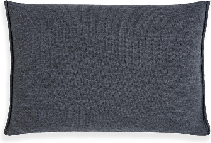 KNIT FACTORY - Noa Kissen - Anthrazit - 60x40 cm 60x40 cm Anthrazit, 60x40 cm Anthrazit