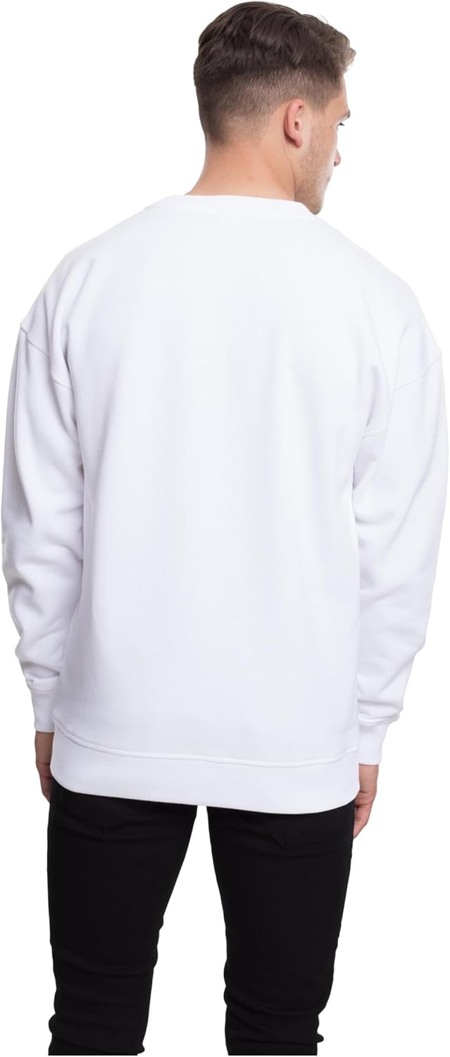 Urban Classics Basic Crewneck Männer Langarmshirt schwarz Basics, Streetwear XS Grosse Grössen Weiss