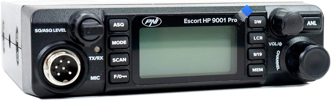 PNI CB Radio Escort HP 9001 PRO ASQ einstellbar, AM-FM, 12 V / 24 V, 4 W + CB-Antenne Extra 40 mit M