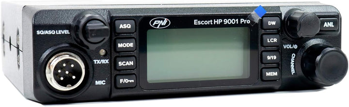 PNI CB Radio Escort HP 9001 PRO ASQ einstellbar, AM-FM, 12 V / 24 V, 4 W + CB-Antenne Extra 40 mit M