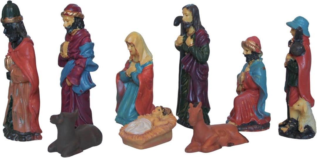 BEST&FREE Weihnachtskrippe Komplettset Mit Krippenfiguren Set 15Cm. Krippenzubehör Weihnachtskrippe