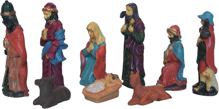 BEST&FREE Weihnachtskrippe Komplettset Mit Krippenfiguren Set 15Cm. Krippenzubehör Weihnachtskrippe