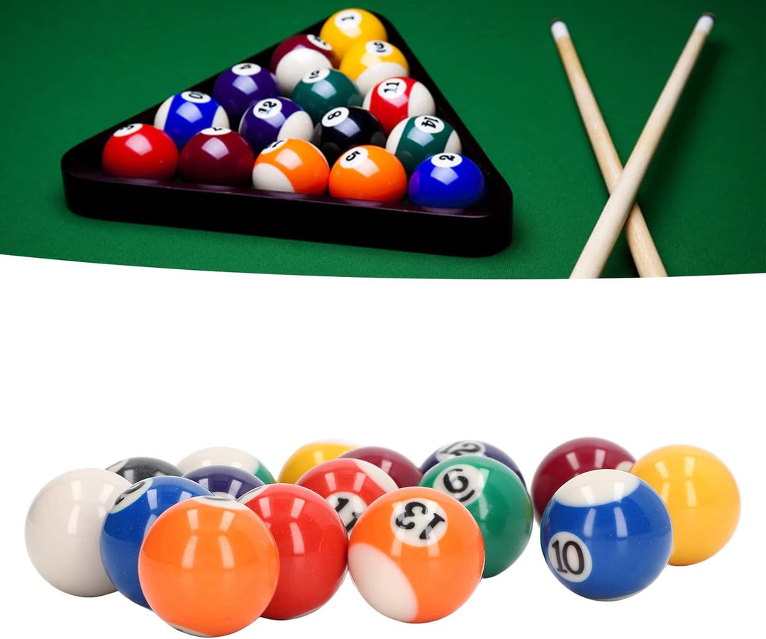 Mini Billardkugeln, 16 StüCk Mini Billardkugeln, Schlagfestes, Umweltfreundliches Harz, Kleines Bill
