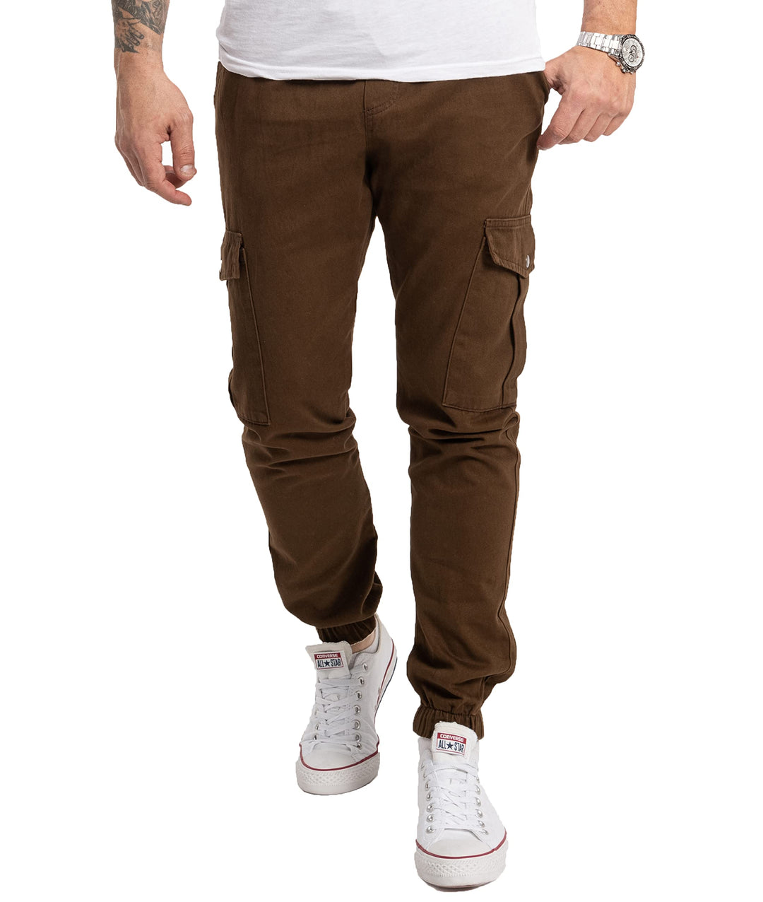 Rock Creek Herren Hose Cargohose RC-2356 29W / 30L Braun, 29W / 30L Braun