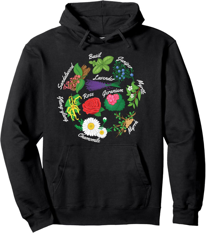 Ätherisches Öl Kräuter Rose Lavendel Pflanze Pullover Hoodie