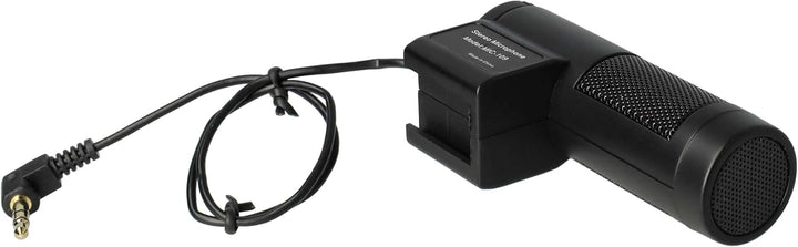 vhbw externes Stereo Mikrofon kompatibel mit Nikon D3200, D3300, D5200,D5300, D5500, D7100, D7200, D