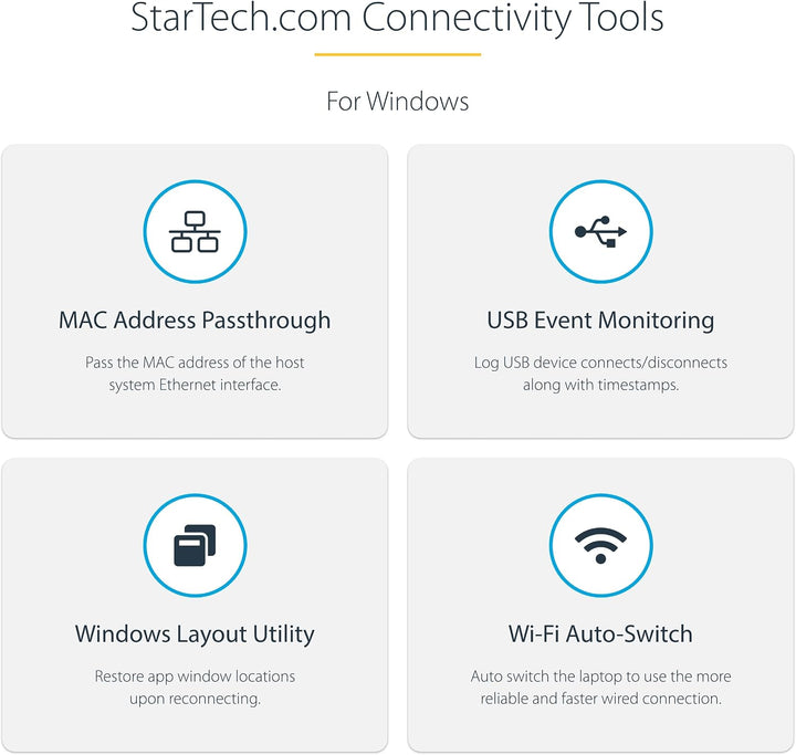 StarTech.com USB-C Multiport Adapter, 4K 60Hz HDM mit HDR, 3-Port USB Hub, 100W Power Delivery Pass-