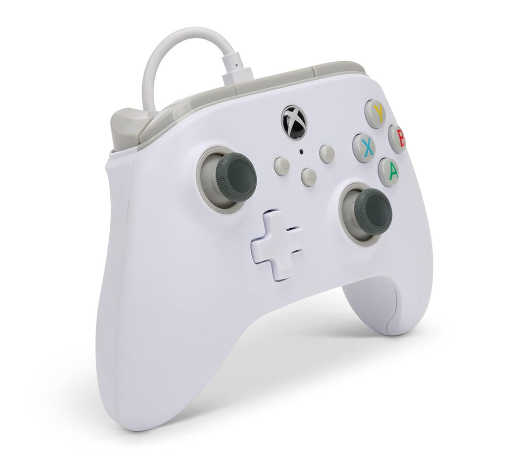 Kabelgebundener PowerA Controller für Xbox Series X|S - Weiss, Weiss