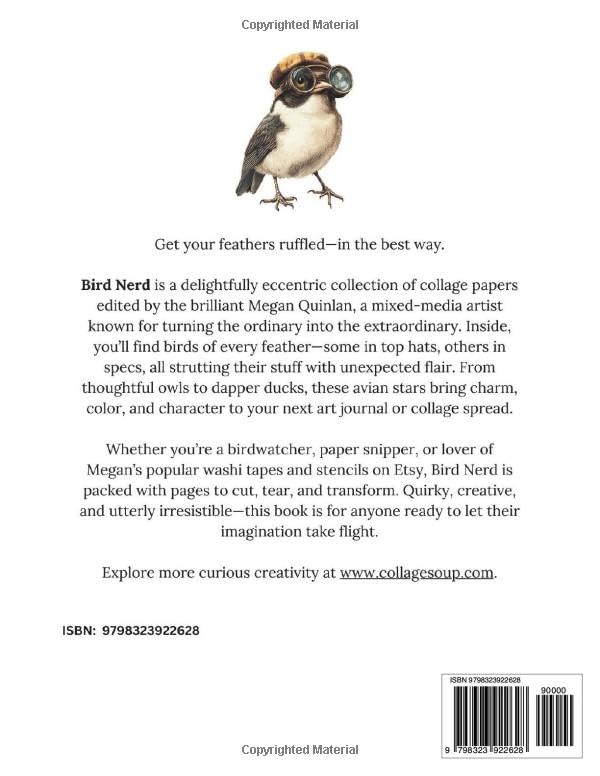 Collage Soup - Bird Nerd: A book of 140 fancy collage papers to cut up, tear up, and stick on, Tasch