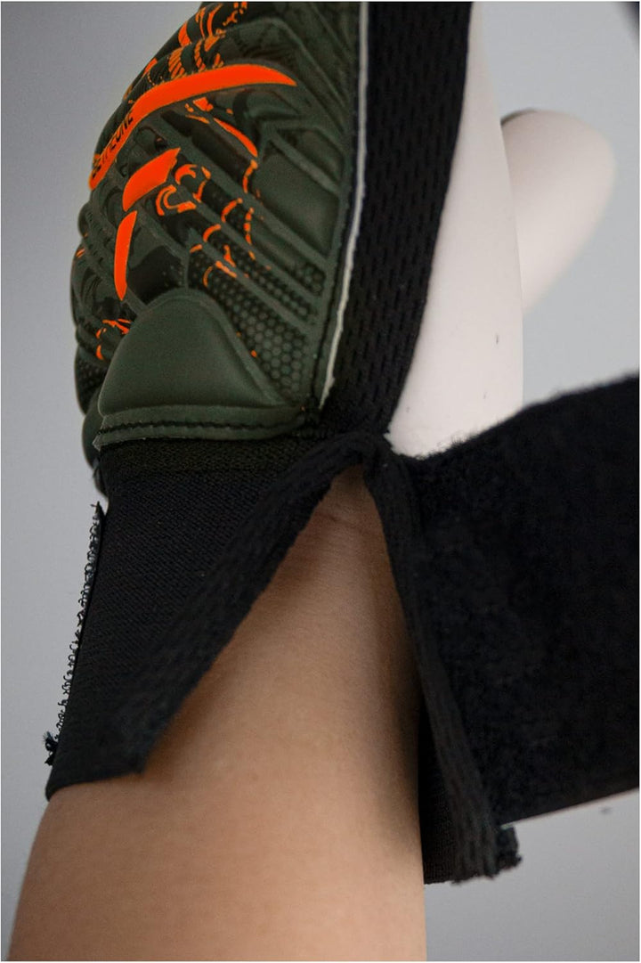 Reusch Attrakt Solid Finger Support TW-Handschuhe Kids Kinder 4 gruenorange, 4 gruenorange