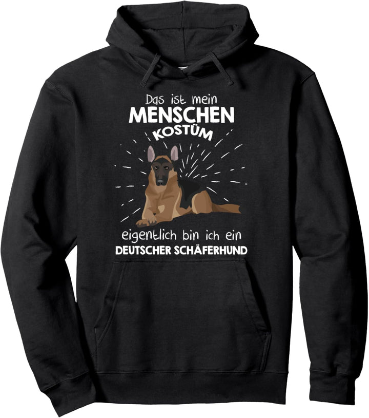 Mein Menschen Kostüm Bin ich ein Deutscher Schäferhund Pullover Hoodie