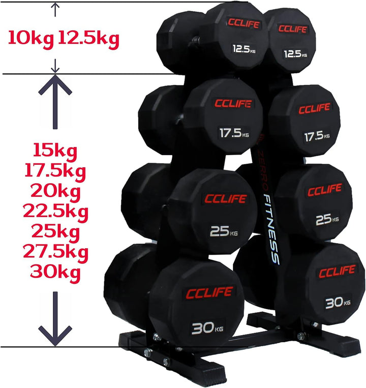 CCLIFE Kurzhantel Rack Professional Hantelständer Hantelablage 300kg Belastbarkeit Hantelständer