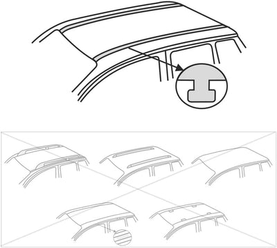 Mossa - Stahl-Dachträger kompatibel mit Volkswagen Multivan T5 Van (2010-2015) - Dachträger Dachgepä