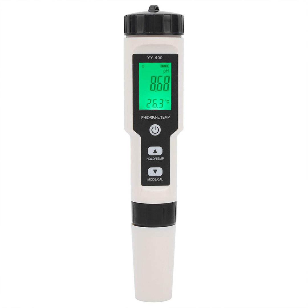 PUSOKEI Multifunktionales Wasserqualitätsmonitor-Testmessgerät, tragbar 4-in-1-PH-ORP-H2-Temperaturt