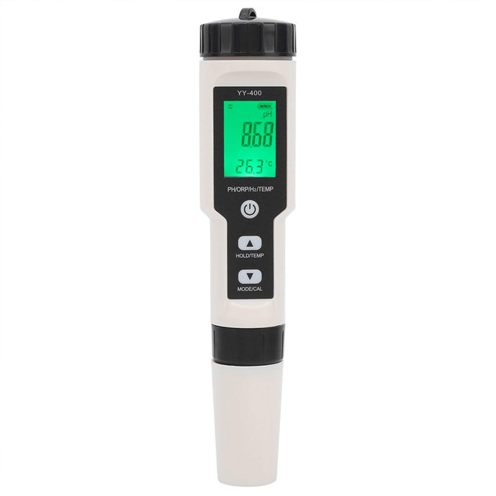 PUSOKEI Multifunktionales Wasserqualitätsmonitor-Testmessgerät, tragbar 4-in-1-PH-ORP-H2-Temperaturt