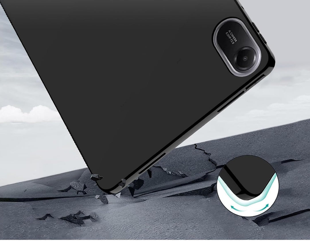 GIOPUEY Hülle für Redmi Pad 2, Weiche TPU-Rückschale, Ultra-schlank, Anti-Vibration und Anti-Rutsch,