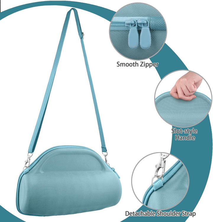 co2CREA Hart Reise Schutz Hülle Etui Tasche für JBL Charge 6 Bluetooth Lautsprecher mit abnehmbarem