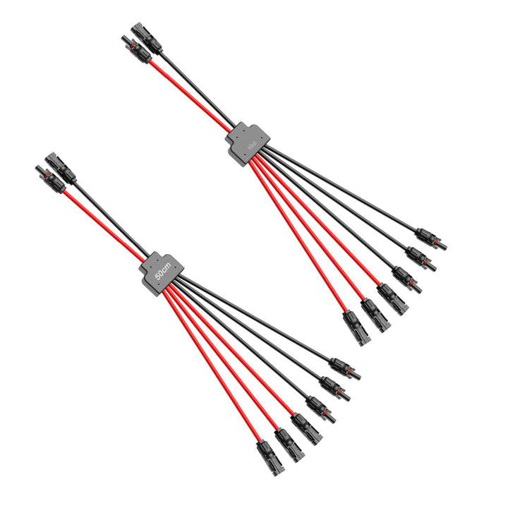 MXRPV 2 Stück Solar Y Kabel,Solar-Anschlusskabel,Y Stecker Solar, Verlängerungskabel Solarkabel Stec