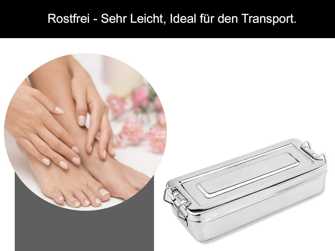 Beauty-Instrumentenschale Schale mit Deckel und Verschluss Rostfrei