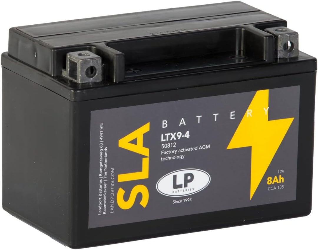 Landport Gel Roller- u. Motorradbatterie GTX9-4 (YTX9-BS Gel) DIN 50812
