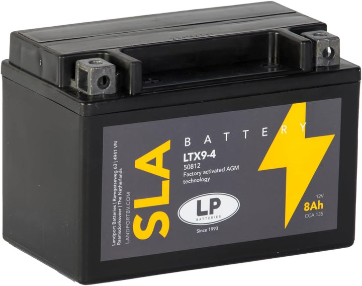Landport Gel Roller- u. Motorradbatterie GTX9-4 (YTX9-BS Gel) DIN 50812