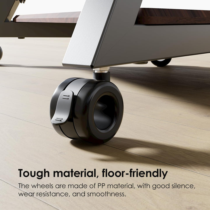 FITUEYES DESIGN Rollen 4er Set bis 80kg belastbar Lenkrollen mit Bremse M8 Gewinde für Möbel und Ger