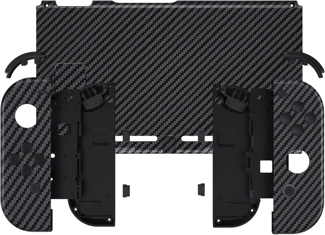 eXtremeRate Hülle Case für Nintendo Switch Joycon/Konsole, Rückgehäuse&Kickstand für Switch Console,