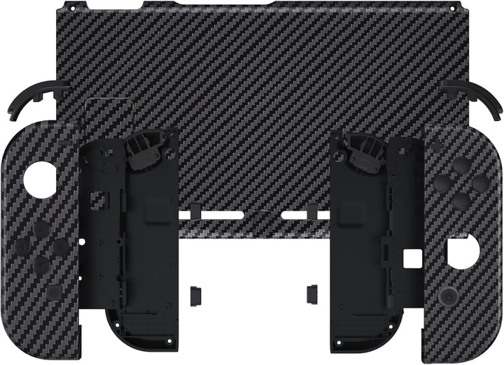 eXtremeRate Hülle Case für Nintendo Switch Joycon/Konsole, Rückgehäuse&Kickstand für Switch Console,