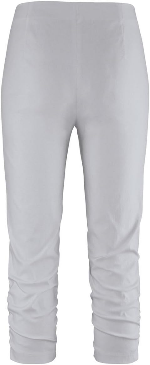 Stehmann Maria-530, Caprihose, seitlich gerafft, weitere Farben 36 Lightgrey, 36 Lightgrey