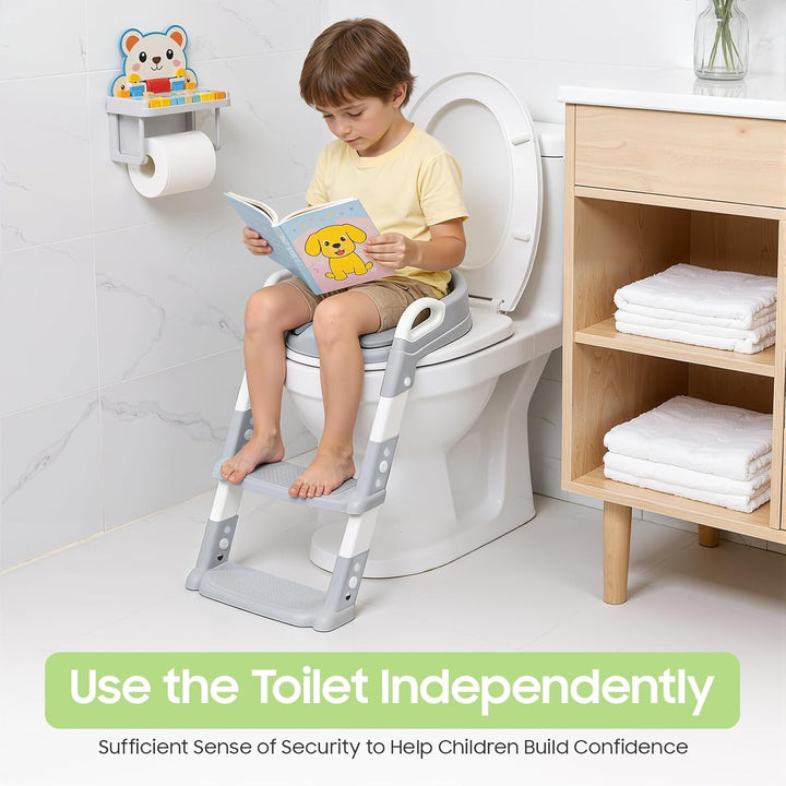 Toilettensitz Kinder Kinder WC,Toilettenaufsatz Kinder, Toilettensitz Toilettentrainer mit Treppe,Ve