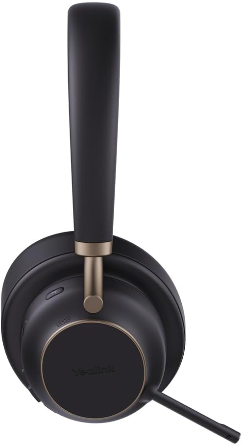 Yealink BH 76 Plus Teams Headset inkl. Ladeständer – Bluetooth, ANC, 40h Akkulaufzeit, USB-C/A, Schw