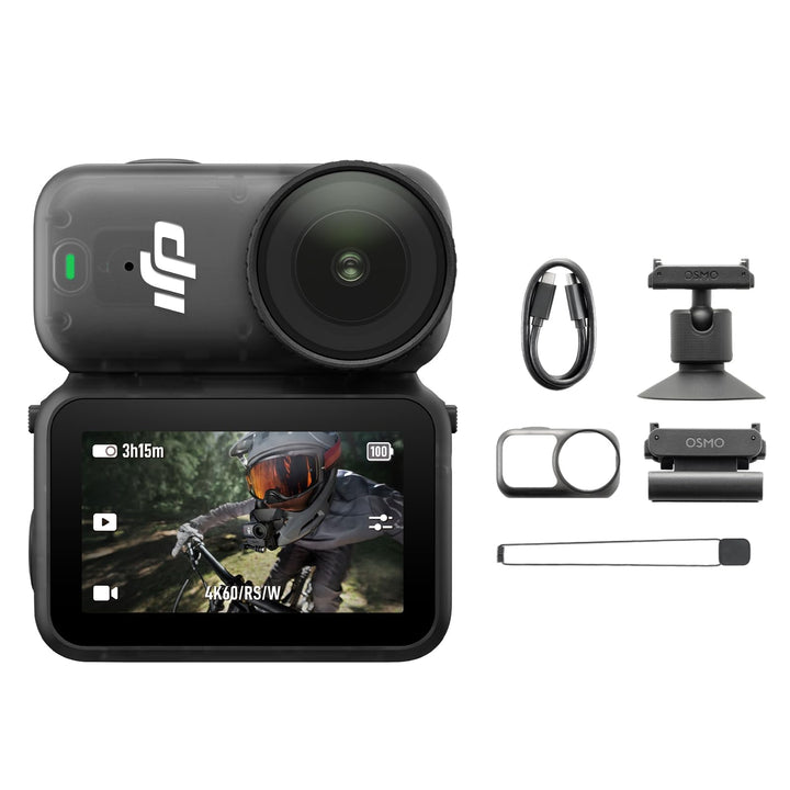DJI Osmo Nano Standard Combo - 4K/60fps kleine Mini-Cam mit 1/1,3″ Sensor, 143° Weitwinkel-Video, 20