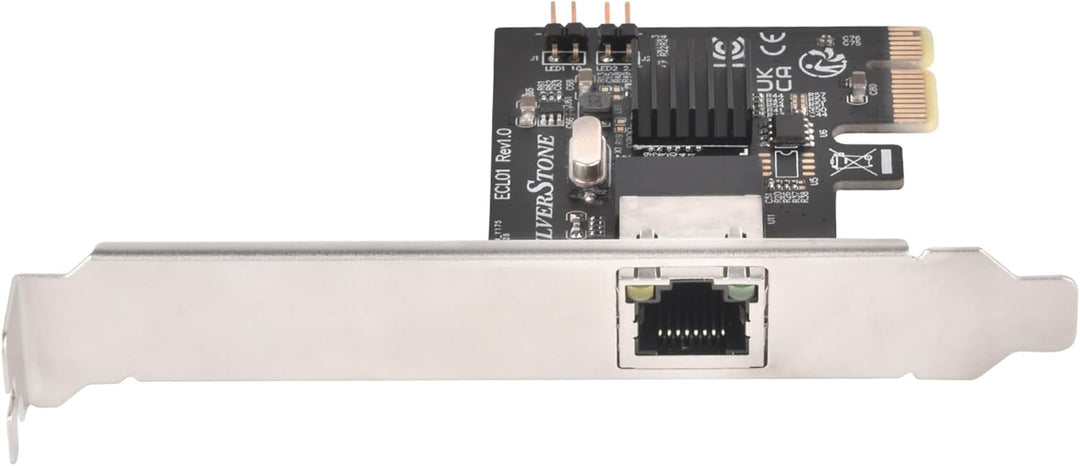 SilverStone Technology SST-ECL01 - RJ45-PCIe-Netzwerkschnittstellenkarte für 2, 5 Gbps