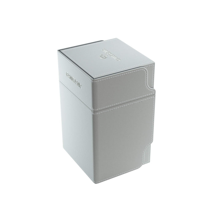 Gamegenic Watchtower 100-Card Convertible Deck Box, White Weiss, Weiss