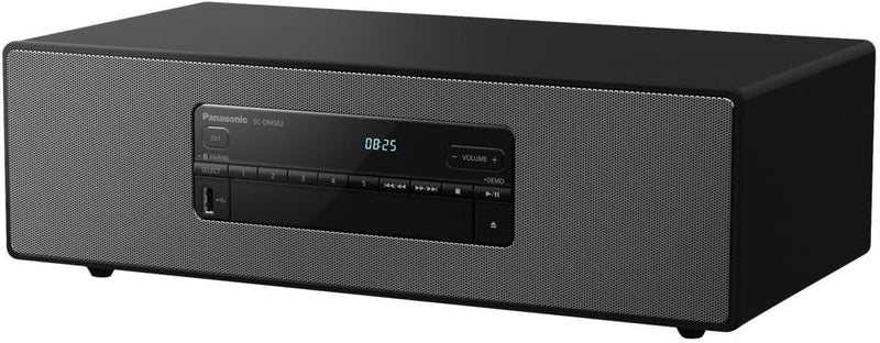 Panasonic SC-DM502-K Premium Stereoanlage mit DAB+ und Bluetooth-Verbindung, schwarz, Schwarz