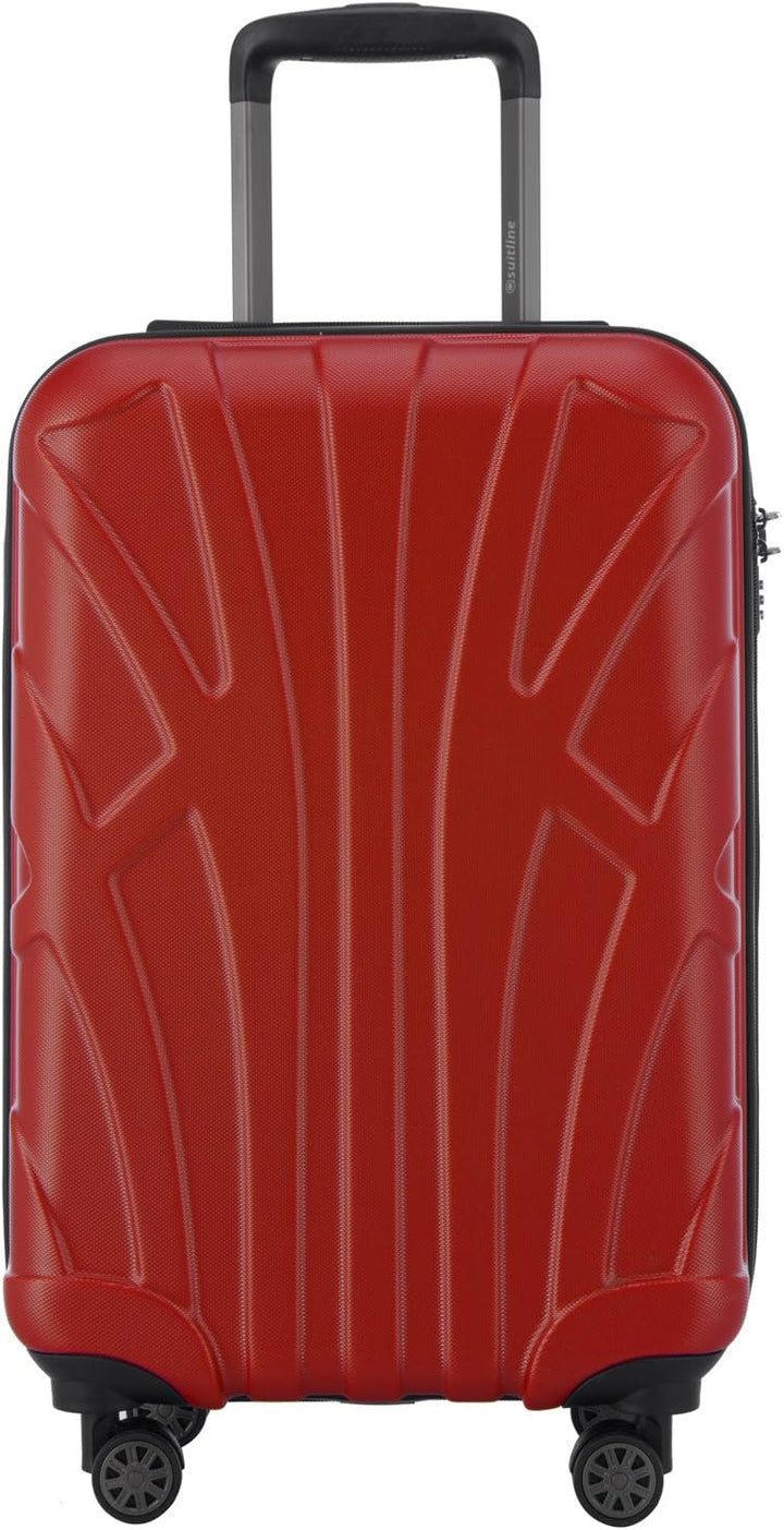 suitline Handgepäck Hartschalen-Koffer Koffer Trolley Rollkoffer Reisekoffer, TSA, 55 cm, ca. 34 Lit