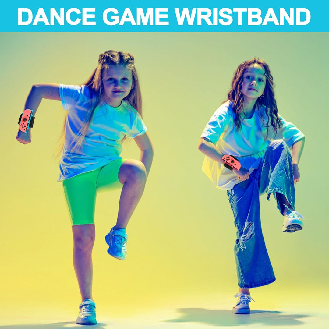 2 Stück Armband für Just Dance, Switch Dance 2025 2024 2023 2022 2021, Verstellbarer Elastischer Arm