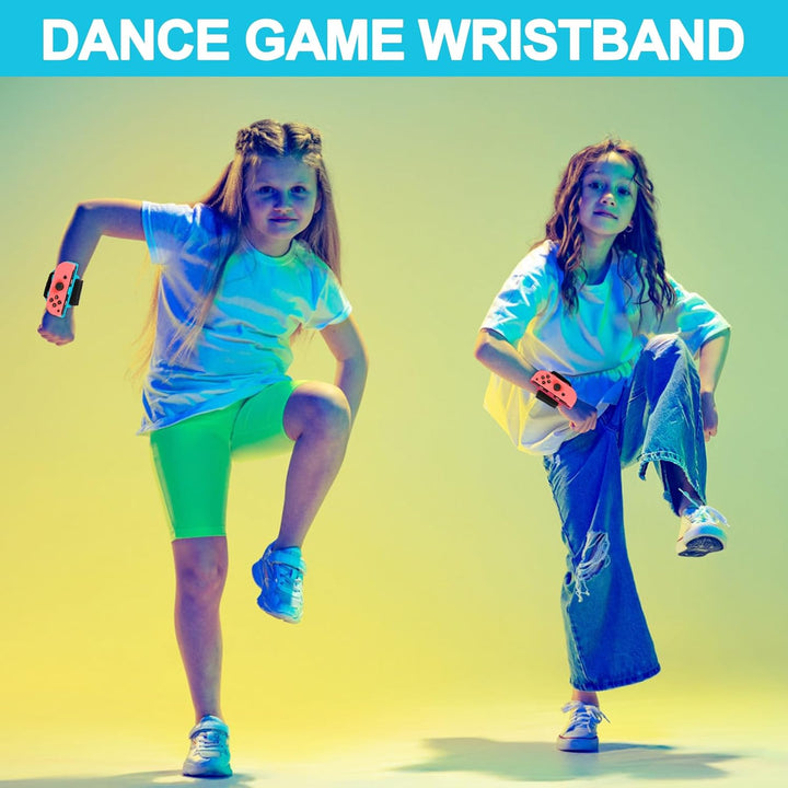 2 Stück Armband für Just Dance, Switch Dance 2025 2024 2023 2022 2021, Verstellbarer Elastischer Arm