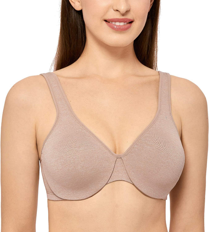 DELIMIRA Damen Minimizer BH mit Bügel Klassischer Vollschalen 75B Cameo Heather, 75B Cameo Heather