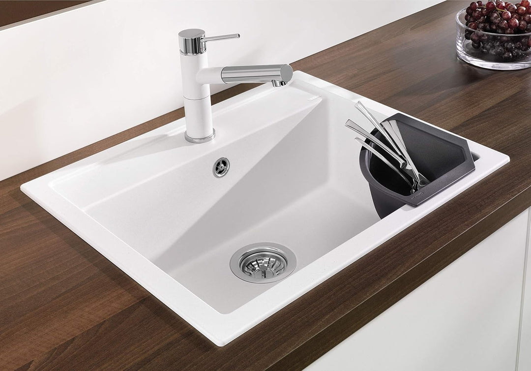 BLANCO Top-Schienen aus Edelstahl, 235906, 416 mm & 235866 Eck-Schale Eckschale für Lebensmittel und