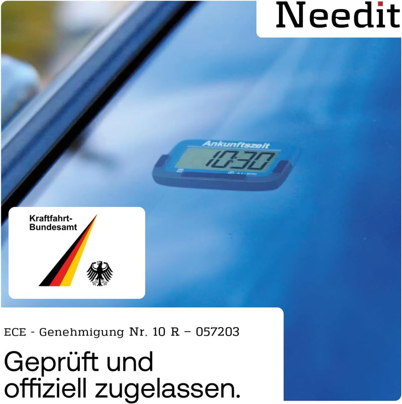 Needit elektronische Parkscheibe Park Micro I automatische Parkscheibe elektrisch mit Zulassung vom