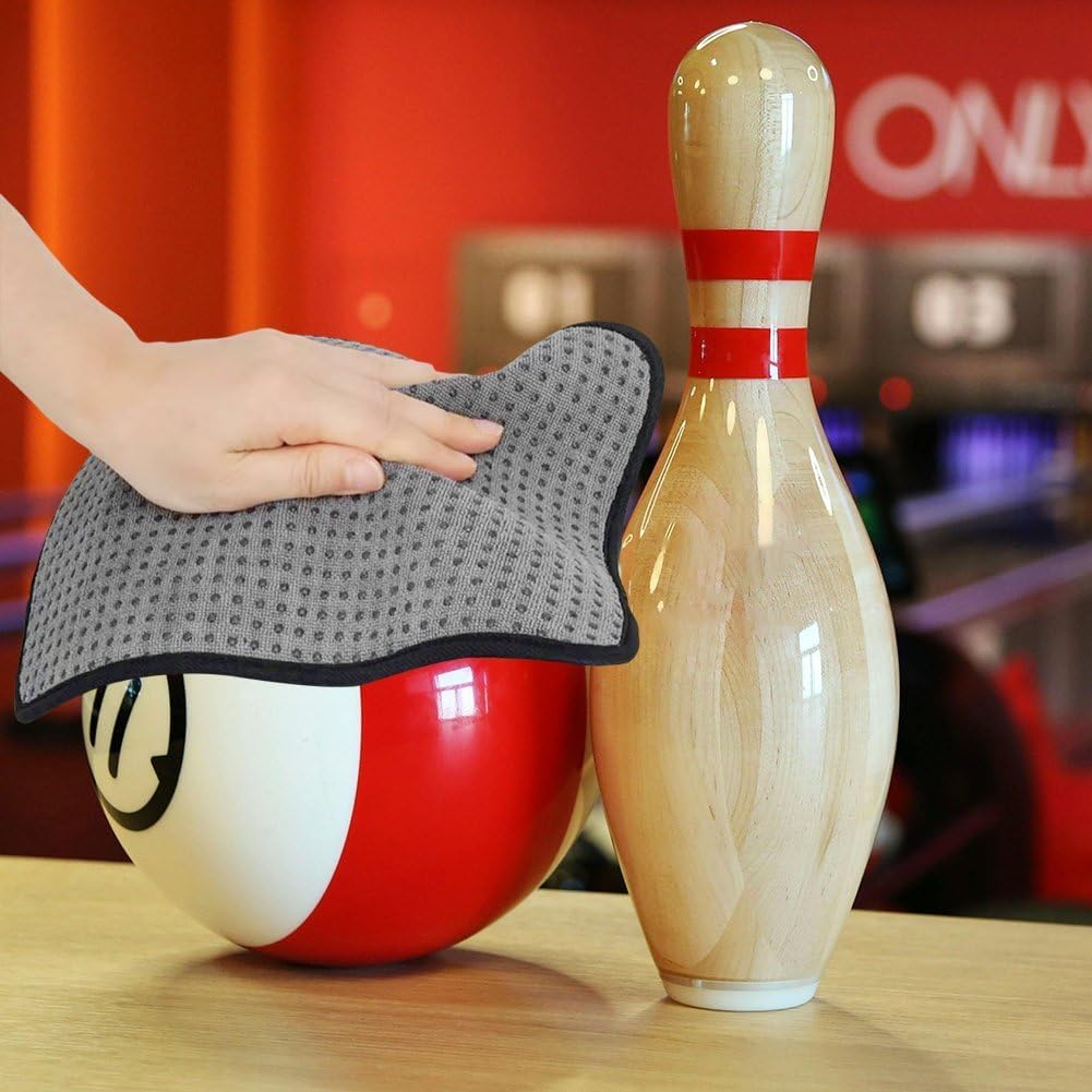 2 Teile/Satz Bowling Ball Handtuch Mikrofaser Bowling Reinigung Handtuch Nicht-Slip Bowling Ball Sha